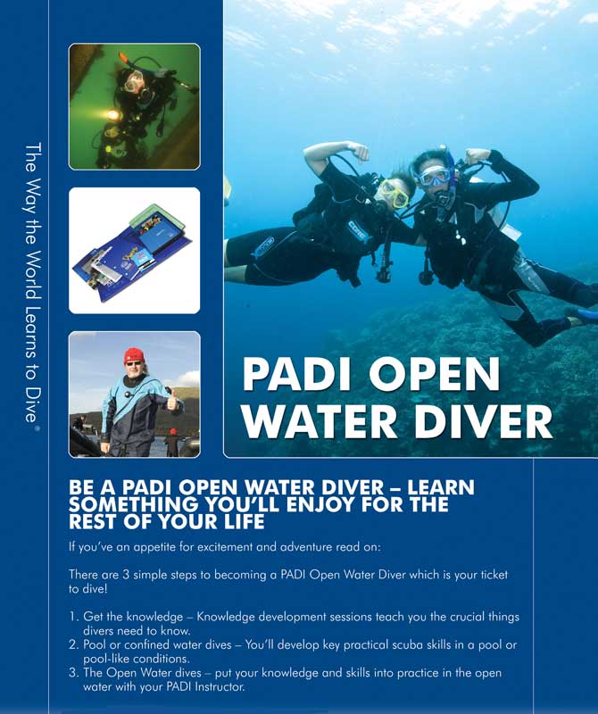 padi open water certification skills